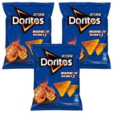 Doritos 多力多滋 玉米片 爆蒜鮮蝦, 40g, 3包