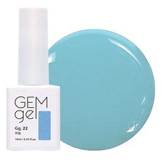 아이빛 네일아트 젬젤 컬러 젤네일, 22하늘, 10ml, 1개 22 하늘, 1개