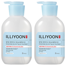 일리윤 세라마이드 아토 6.0 탑투토 바디워시 무향, 500ml, 2개 500ml, 2개