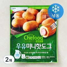 라퀴진 우유 미니 핫도그 (냉동), 500g, 2개