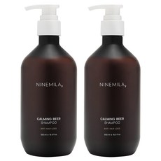 나인밀라 카밍비어 맥주효모 기능성 샴푸 시트러스자몽향, 500ml, 2개