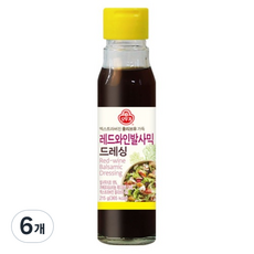 오뚜기 레드와인 발사믹 드레싱, 215g, 6개