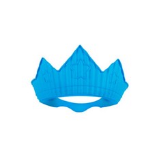 sillymann 100%鉑金矽膠皇冠幼兒洗髮帽, 加厚設計, 有效防止漏水, 帽簷設計, 防水, 適用於9個月以上, 頭圍36cm以上, 藍色, 1個
