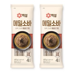 백설 메밀소바, 400g, 2개
