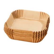 氣炸鍋烘焙紙 Set, 50個入, 方形款, 隔油紙, 1組
