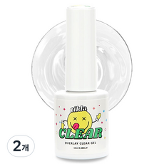 틸다 젤폴리쉬 젤네일 오버레이 클리어젤, 2개, 10ml