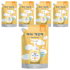 LION 獅王 趣淨 洗手慕斯補充包 痱子粉香, 450ml, 5包