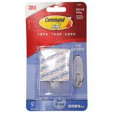 3M Command 無痕 膠條9入組, 1組