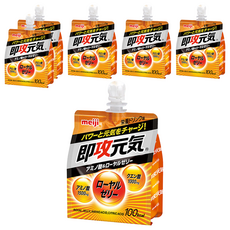 meiji 明治 即攻元氣 能量果凍飲，胺基酸 1500mg + 蜂王乳 + 檸檬酸 1000mg, 180g, 6包