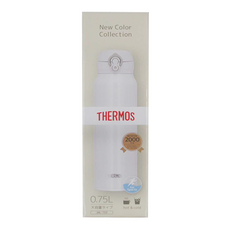 THERMOS 膳魔師 JNL-755-WHGY 不銹鋼真空保溫瓶，0.75L, 白色, 750ml, 1個