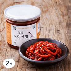 자연다감 녹차 오징어젓, 400g, 2개
