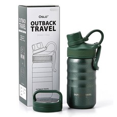 오슬로 아웃백 트래블 텀블러, 그린, 350ml, 1개 350ml, 그린