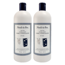 Noodle&Boo 軟綿綿衣物柔軟精 946ml 2瓶組-嬰幼兒專用、低敏配方、衣物柔軟, 2瓶