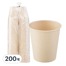 탐사 사탕수수 종이컵 190ml, 200개, 1개입