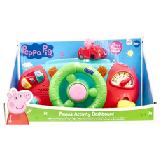 Peppa Pig 粉紅豬小妹聲光方向盤，聲光效果，模擬駕駛體驗，安全無毒材質, 1個