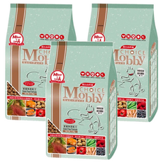Mobby 莫比 全齡貓 愛貓無穀配方 乾飼料, 添加腸道益生菌, FOS幫助消化, 加強吸收, 添加鹿肉鮭魚, 高蛋白, 1.5kg, 鹿肉 + 鮭魚, 3袋