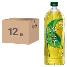 原萃 冷萃日式深蒸綠茶, 無糖 無香料 滴濾慢釀工法, 1L, 12瓶