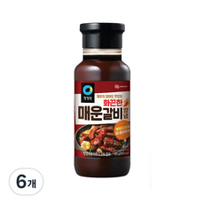 청정원 매운갈비 화끈한 맛 양념, 500g, 6개