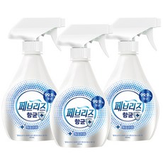 페브리즈 항균플러스 섬유탈취제 깨끗한향 본품, 360ml, 3개