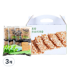 Hahyomam 濟州大麥果實禮盒 24入, 768g, 3個