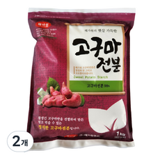해가원 고구마전분 수입산 98%, 1kg, 2개