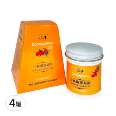 欣康喬 沙棘護理凝膠 俄羅斯, 天然沙棘味, 4罐, 75g