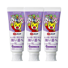 SUNSTAR 三詩達 巧虎兒童牙膏, 清淡水果香味, 潔淨牙齒, 維護口腔健康, 保持口氣清新, 70g, 3條
