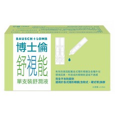 博士倫 舒視能 舒潤液, 單支裝, 適用於各樣式隱形眼鏡 (含軟式、硬式等) 族群, 15ml, 1盒