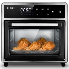 CHIMEI 奇美家電 微電腦多功能氣炸烤箱 10L 10種料理模式, EV-10S0FM, 黑色