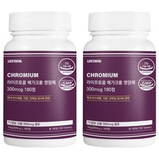 LIFETOCOL 鉻補充錠 300mcg, 180顆, 2個