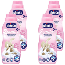 Chicco 超濃縮嬰兒衣物柔軟精，精緻花香，750mL, 4瓶
