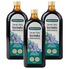 프리미엄로사 블루베리 원액 즙, 500ml, 3개