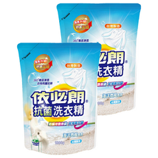 依必朗防蹣抗菌洗衣精補充包 海洋微風，有效防止塵蟎滋生，高效去污，防靜電設計, 1.8kg, 2包
