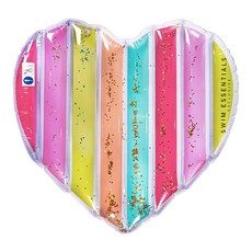 SWIM ESSENTIALS 荷蘭 充氣造型氣墊床/浮板 閃亮愛心調色盤, 適用年齡: 14歲以上, 承重: 80kg, 1個