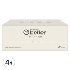 KleanNara 可綠納樂 better可水洗竹纖維衛生抹布, 4個