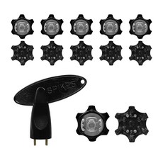 Teyond 高爾夫球鞋專用鞋釘環 12p + 交換扳手組 1 Q-Lock 類型 J103, 1組, A(J106)