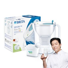 브리타 정수기 스타일 블루 XL 3.6L + 한국형 필터 세트 Style XL Blue 리타 정수기 스타일 블루 XL 3.6L + 한국형 필터 세트 Style XL Blue