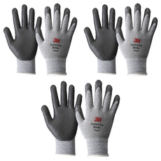 3M 舒適型觸控止滑工作手套, Melange Gray, 3雙