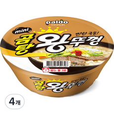 팔도 미니 곰탕 왕뚜껑 80g, 4개