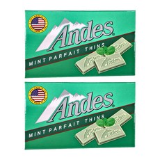 Andes 安迪士 薄荷帕妃薄片, 美國製, 38g, 2盒