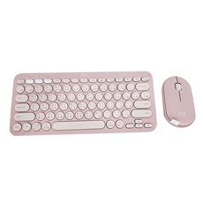 logitech 羅技 Pebble 2 Combo 無線藍牙鍵盤滑鼠組 原廠保固, YR0091 + MR0103, 玫瑰粉