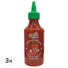 미스터초이스 스리라차 핫 칠리 소스, 250g, 3개