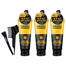 다슈 포 맨 울트라 본드 젤 다운펌 100ml + 브러쉬콤브 + 집게 + 장갑 + 펌지, 3개