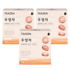 TEAZEN 牛蒡茶, 1g, 100包, 3盒
