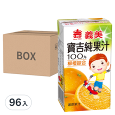 義美 寶吉純果汁 柳橙綜合, 125ml, 96入