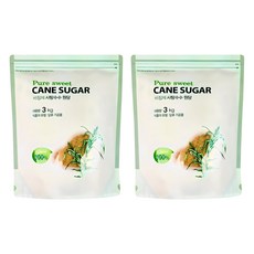 퓨어스윗 비정제 사탕수수원당, 3kg, 2개