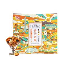 TRYGOODZ 翠菓子 走走寶島旅行米果禮盒, 航空飯店業推薦點心, 知名插畫家聯名設計外盒, 年節送禮首選, 鹽味杏仁、醬燒米果、角小酥、海苔卷、原味米香, 1盒