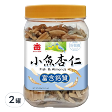 義美 小魚杏仁, 290g, 2罐