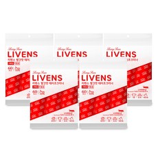 LIVENS 紅色味道斜切膠黏滾筒清潔器補充裝 3入, 5盒