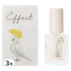 파셋 셀럽 이펙트 네일 쉬머 펄 탑코트, 3개, 7ml, 혼합색상